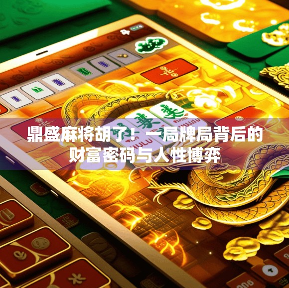 鼎盛麻将胡了！一局牌局背后的财富密码与人性博弈