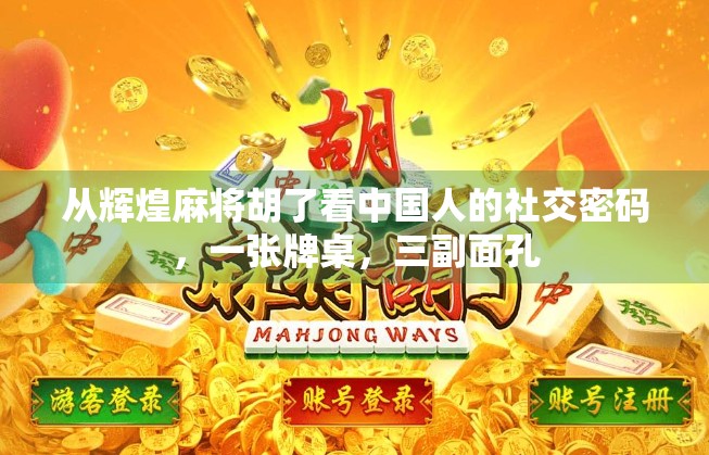 从辉煌麻将胡了看中国人的社交密码，一张牌桌，三副面孔