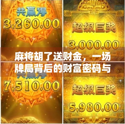 麻将胡了送财金，一场牌局背后的财富密码与心理博弈