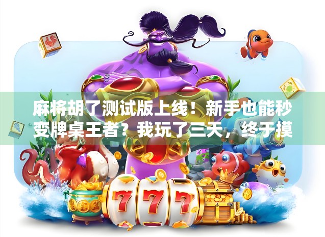 麻将胡了测试版上线！新手也能秒变牌桌王者？我玩了三天，终于摸清了它的隐藏玩法！