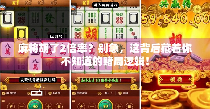 麻将胡了2倍率？别急，这背后藏着你不知道的赌局逻辑！
