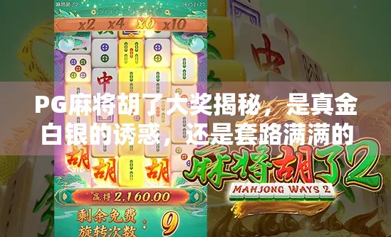 PG麻将胡了大奖揭秘,是真金白银的诱惑,还是套路满满的陷阱?