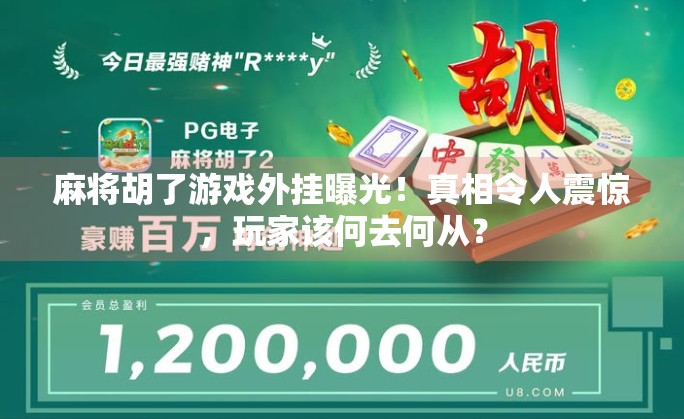 麻将胡了游戏外挂曝光!真相令人震惊,玩家该何去何从?