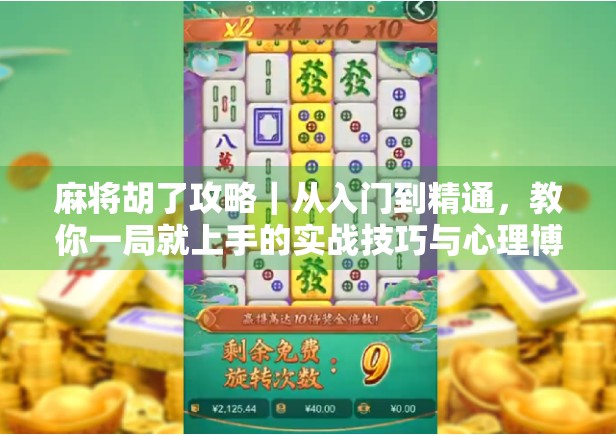 麻将胡了攻略｜从入门到精通，教你一局就上手的实战技巧与心理博弈！