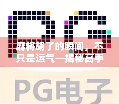 麻将胡了的瞬间,不只是运气—揭秘高手背后的心法与策略