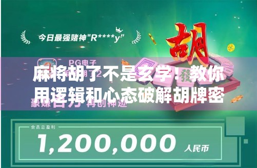 麻将胡了不是玄学！教你用逻辑和心态破解胡牌密码