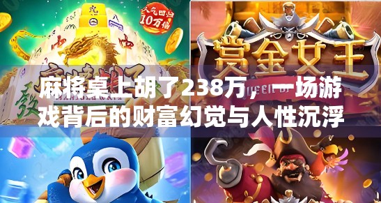 麻将桌上胡了238万，一场游戏背后的财富幻觉与人性沉浮