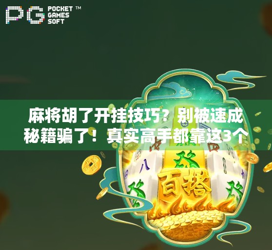 麻将胡了开挂技巧？别被速成秘籍骗了！真实高手都靠这3个底层逻辑！