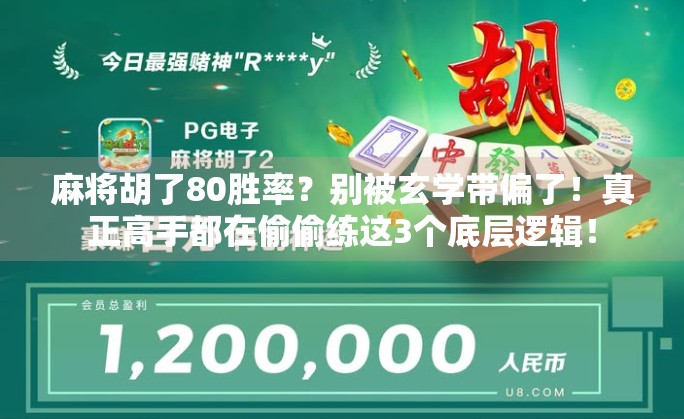 麻将胡了80胜率？别被玄学带偏了！真正高手都在偷偷练这3个底层逻辑！