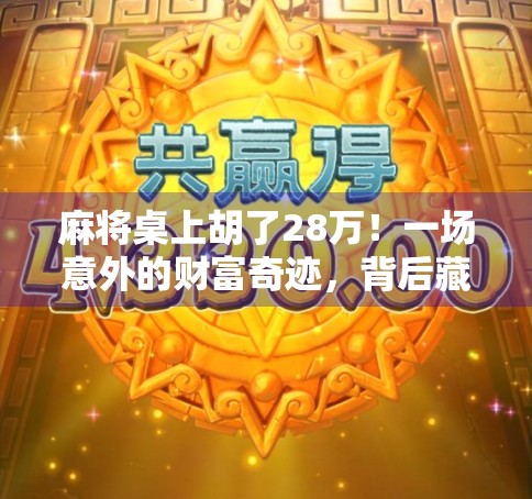 麻将桌上胡了28万！一场意外的财富奇迹，背后藏着什么真相？
