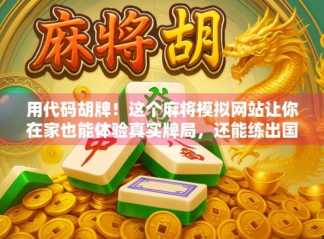 用代码胡牌！这个麻将模拟网站让你在家也能体验真实牌局，还能练出国手级技术！
