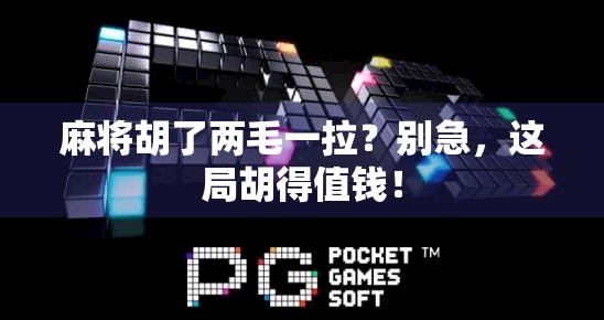 麻将胡了两毛一拉？别急，这局胡得值钱！