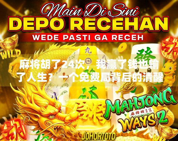 麻将胡了24次，我赢了钱也输了人生？一个免费局背后的清醒与反思