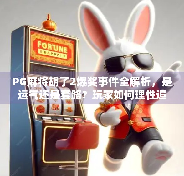 PG麻将胡了2爆奖事件全解析，是运气还是套路？玩家如何理性追奖？