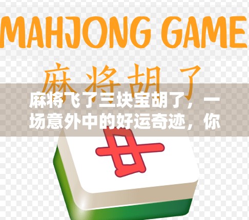 麻将飞了三块宝胡了,一场意外中的好运奇迹,你敢信吗?