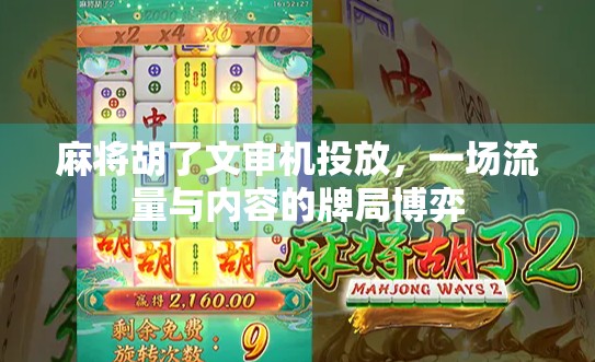 麻将胡了文审机投放，一场流量与内容的牌局博弈