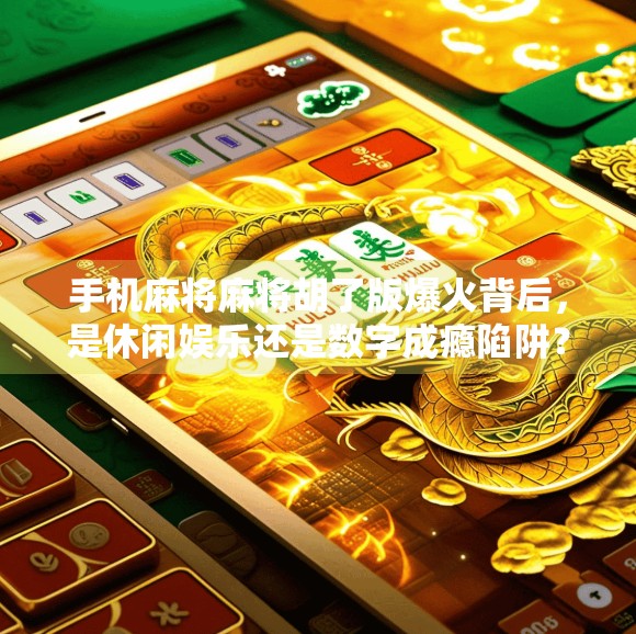 手机麻将麻将胡了版爆火背后，是休闲娱乐还是数字成瘾陷阱？