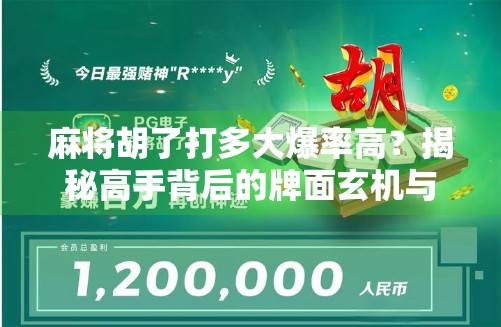 麻将胡了打多大爆率高？揭秘高手背后的牌面玄机与实战策略！